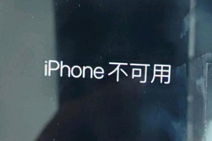 公主岭苹果服务网点分享锁屏界面显示“iPhone 不可用”如何解决 