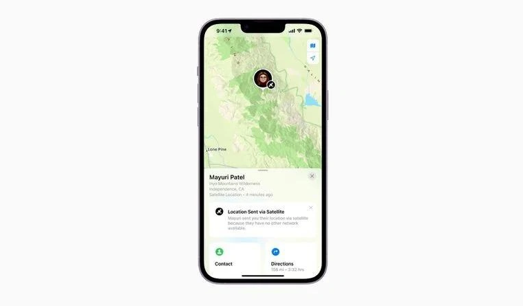 公主岭苹果14维修分享iPhone14系列中 FindMy功能通过卫星分享位置方法教程 